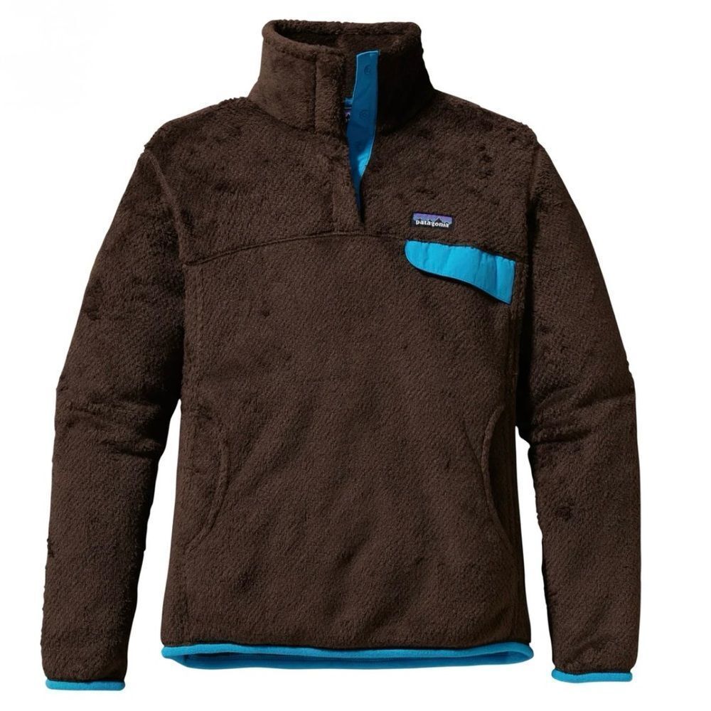 PATAGONIA Re-Tool Snap-T Pullover Brown Blue Women’s Size Small